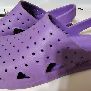 Purple Slip-On Ventilated Clog Sandals